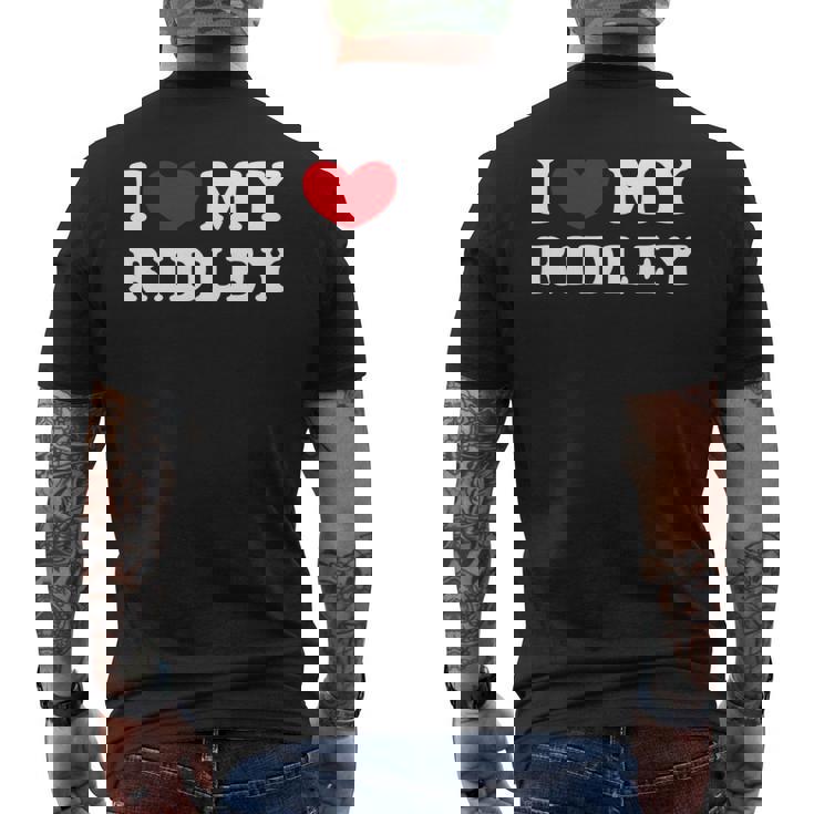 I Love My Ridley アイ・ラブ・マイ・リドリー 長袖tシャツ メンズTシャツ バックプリント