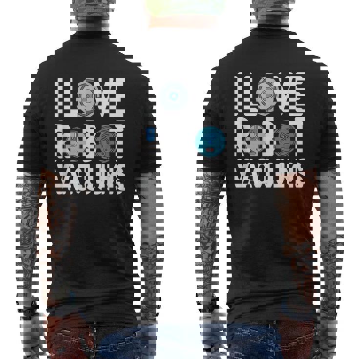 I Love ロボット掃除機 ロボット・フーバー ロボット・フーバー メンズTシャツ バックプリント