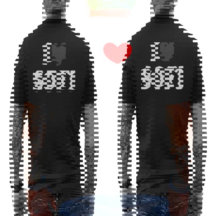 I Loveofi 私は愛するofi メンズTシャツ バックプリント