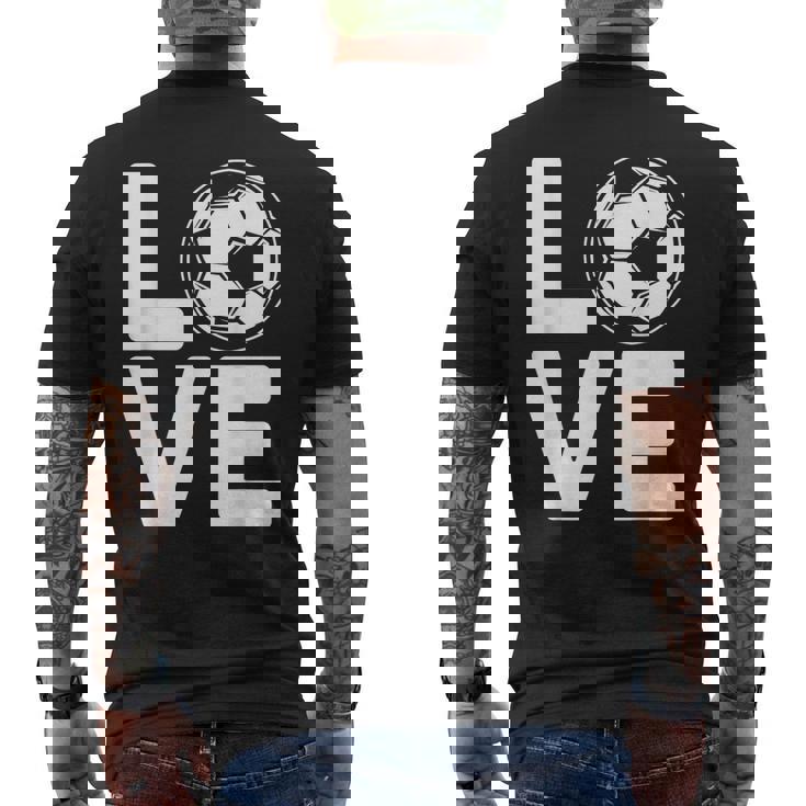 Loveoocer 愛を言うサッカー メンズTシャツ バックプリント