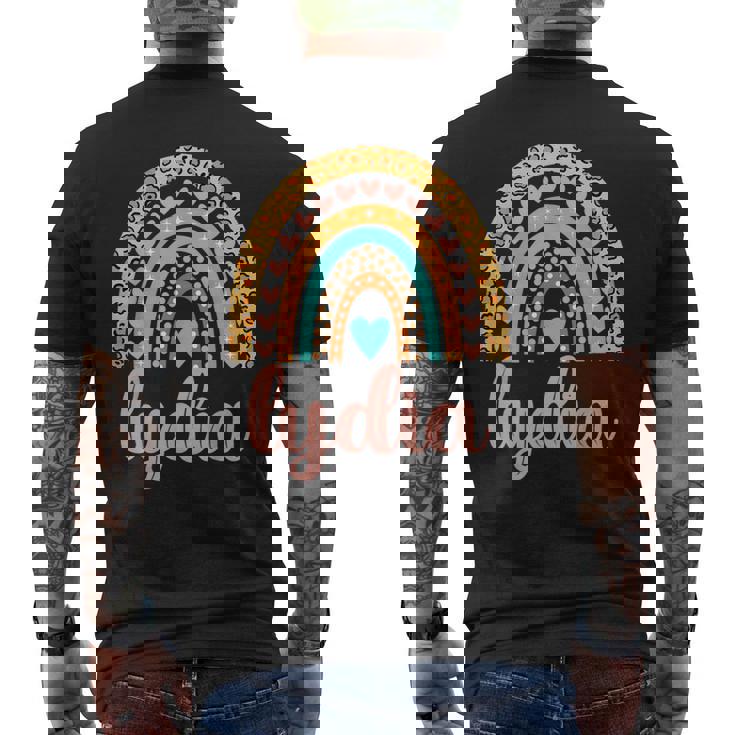 Lydia De Cumpleaños Con Nombre De Lydia Camiseta Hombre Estampado Espalda