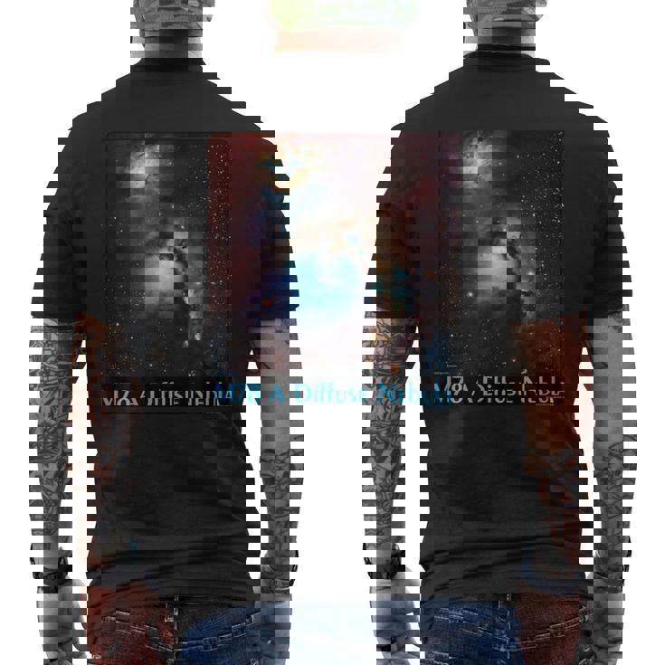 M78 拡散星雲メシエ 78 宇宙天文学 メンズTシャツ バックプリント