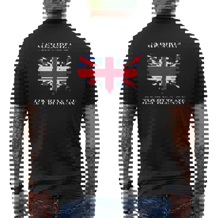 Make America Great Britain Again ドナルド・トランプ 面白いシャツ メンズTシャツ バックプリント