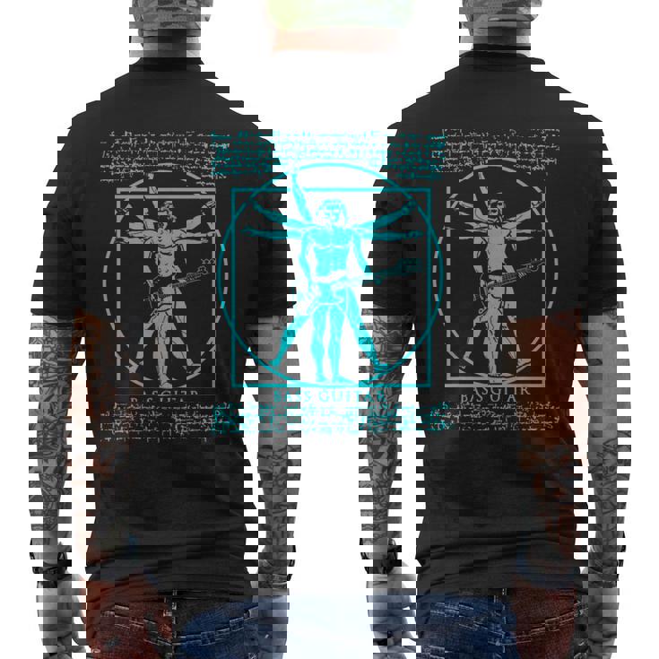 Manitruvian Guitarist ロックスター バスダヴィンチ メンズTシャツ バックプリント