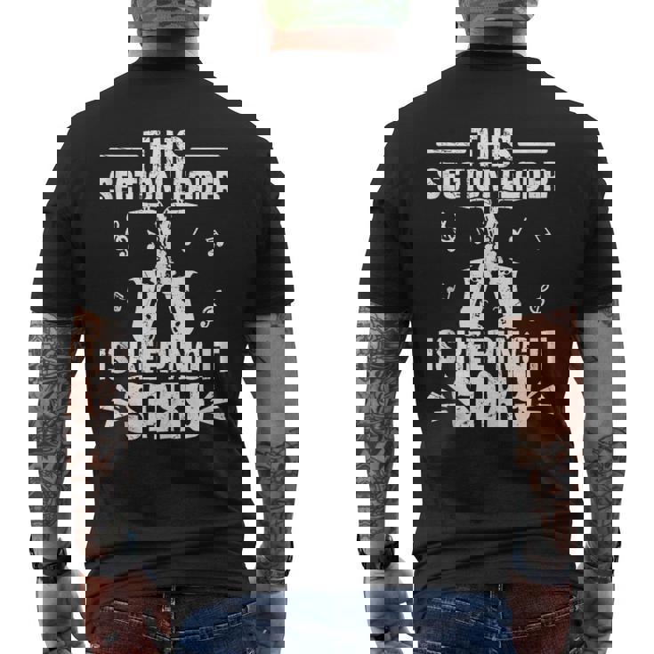 Marching Band Keeping It Saxy Saxophone Section Leader Tank Top Men's Back Print T-Shirt