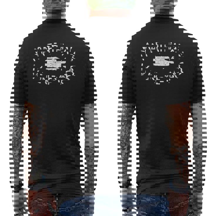 Martha'sineyardperm Whale アンティーク調tシャツ メンズTシャツ バックプリント