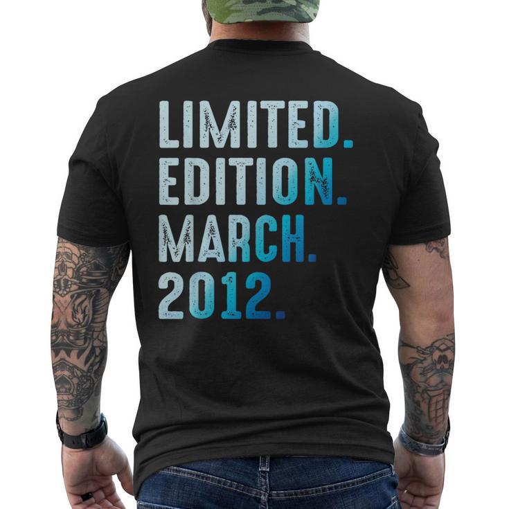 Marzo 2012 Año 2012 Cumpleaños 2012 Edición Limitada Camiseta Hombre Estampado Espalda