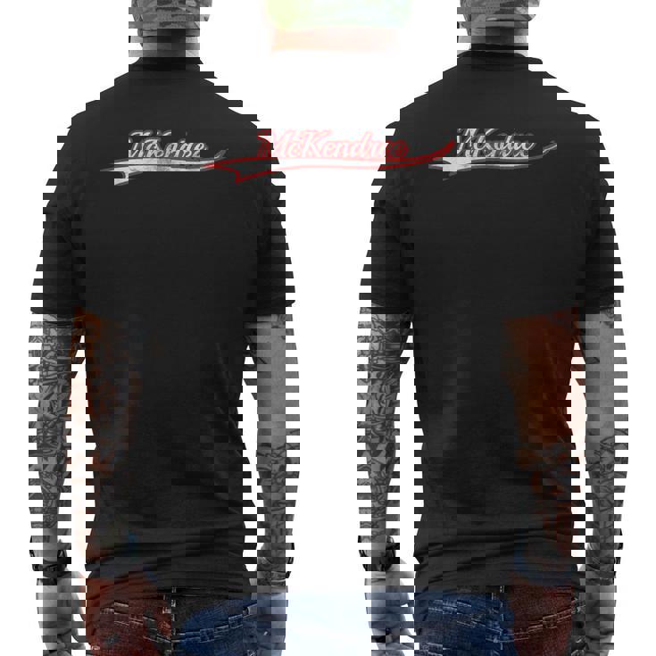 McKendree Illinois Lebanon Town Vintage Varsity Throwback Men's Back Print T-Shirt