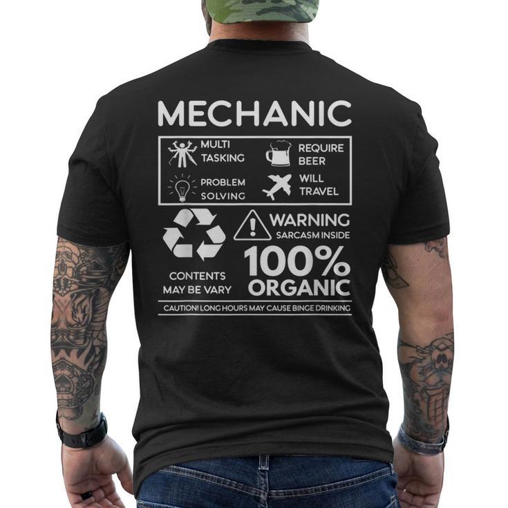 Mécanicien Cadeau Multi-Tâches Nécessite De La Bière T-shirt imprimé au dos