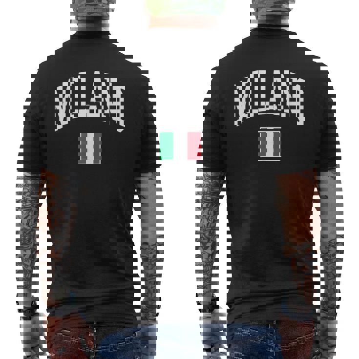 Milano Italia Flag Of Italy Classic メンズTシャツ バックプリント