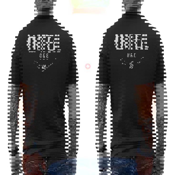 Montreal Quebec Canada メンズTシャツ バックプリント