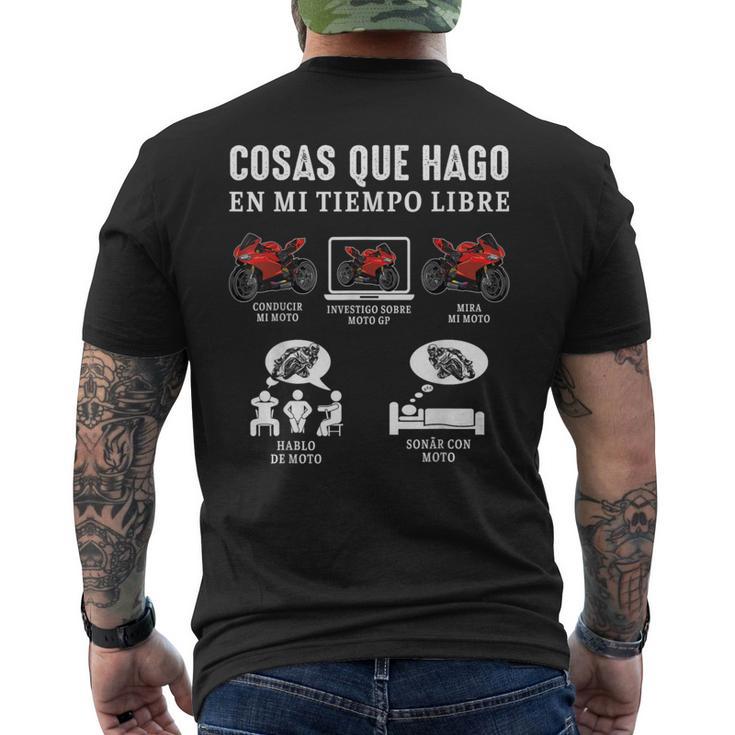 Moto Gp Motard Choses Que Je Fais Moto Gp Motard Drôle T-shirt imprimé au dos