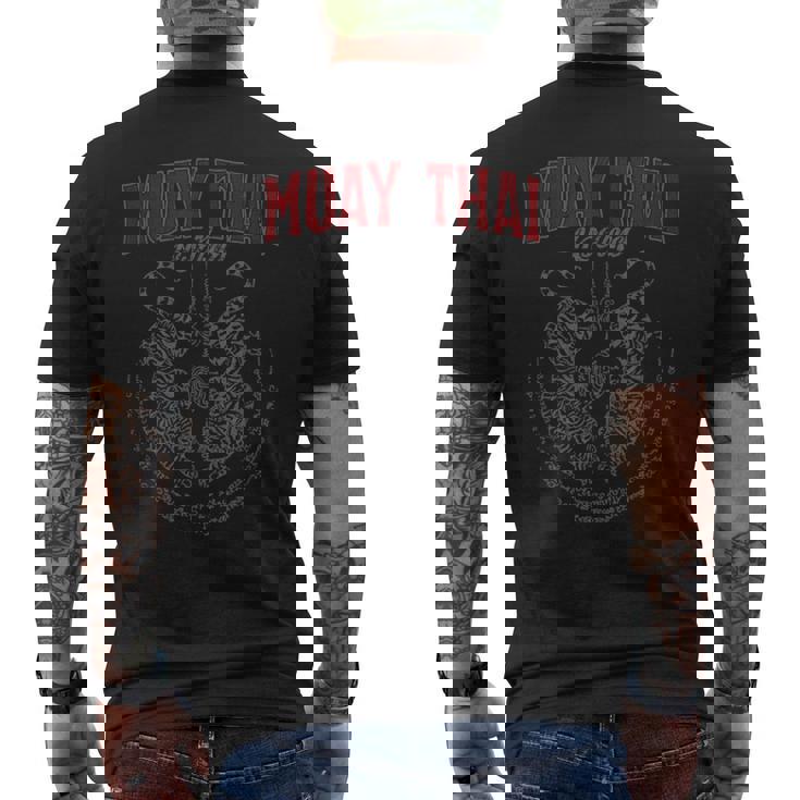 Muay Thai Thailand Kick Boxing Club Tiger Muay Thai メンズTシャツ バックプリント