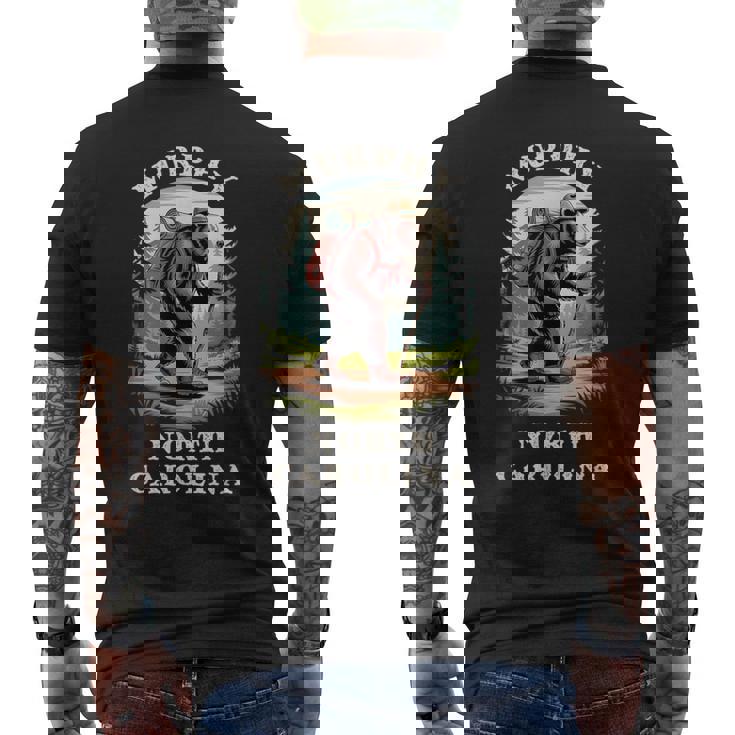 Murphy North Carolina NC Blue Ridge Hiking Bear Men's Back Print T-Shirt