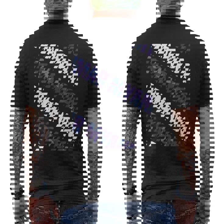 Myanmarカモ柄パープルカモフラージュ メンズTシャツ バックプリント