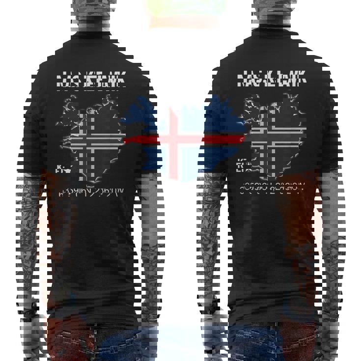 Nas Keflavik アイスランド メンズTシャツ バックプリント