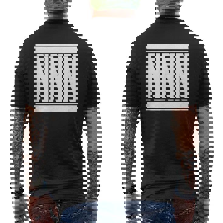 Nnn No Nut November メンズTシャツ バックプリント