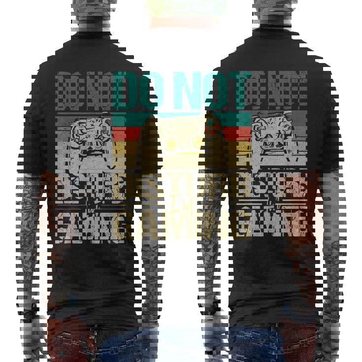 No Molestes Estoy Jugando -Ideojuegos Divertidos Para Jugadores Camiseta Hombre Estampado Espalda