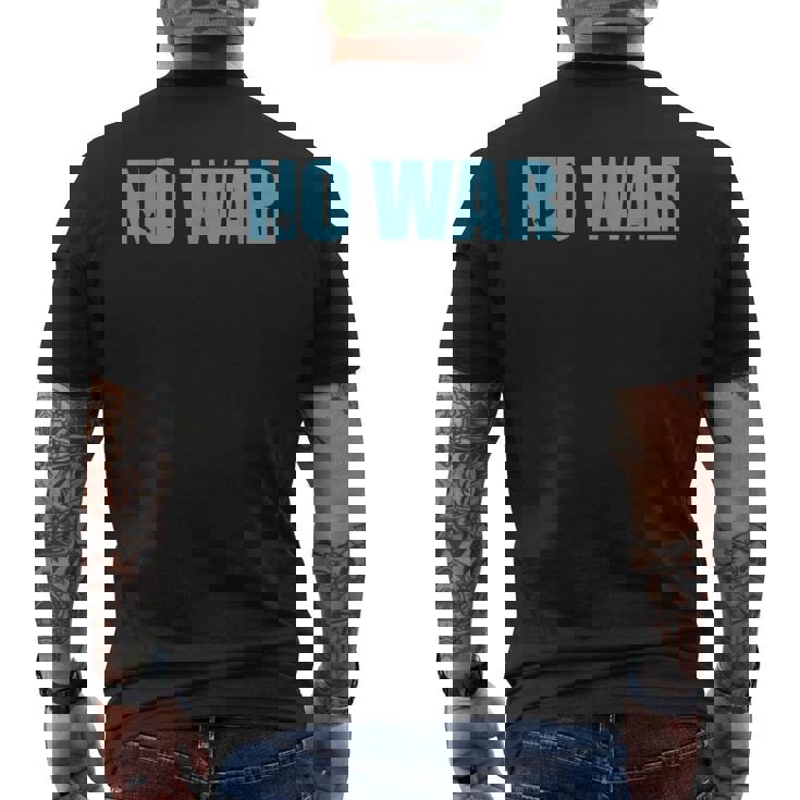 No War Peace No War No War T No War メンズTシャツ バックプリント
