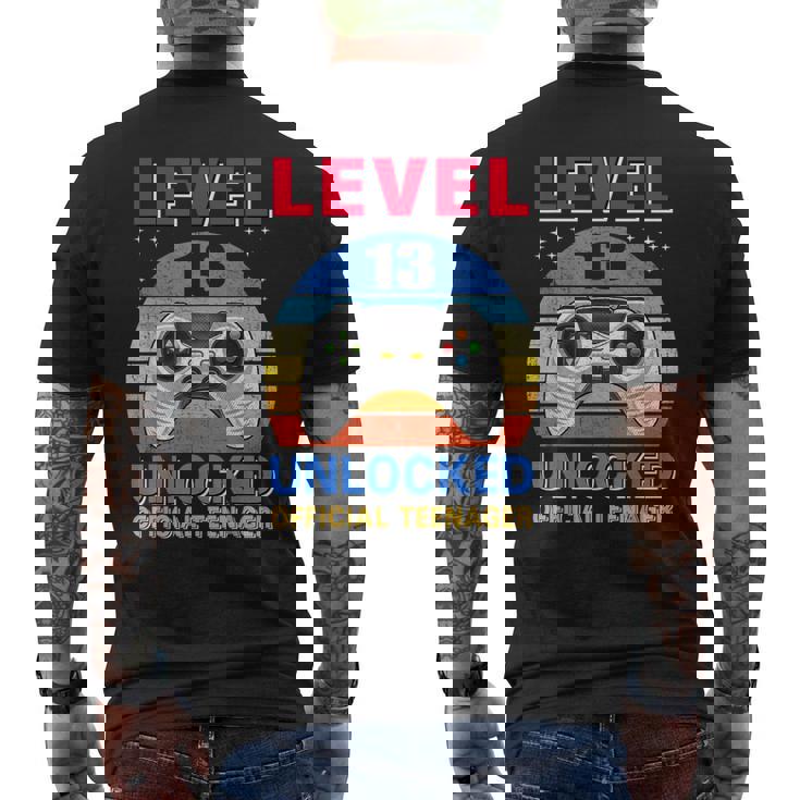 Official Nager 13Th Birthday Level 13 Unlocked メンズTシャツ バックプリント