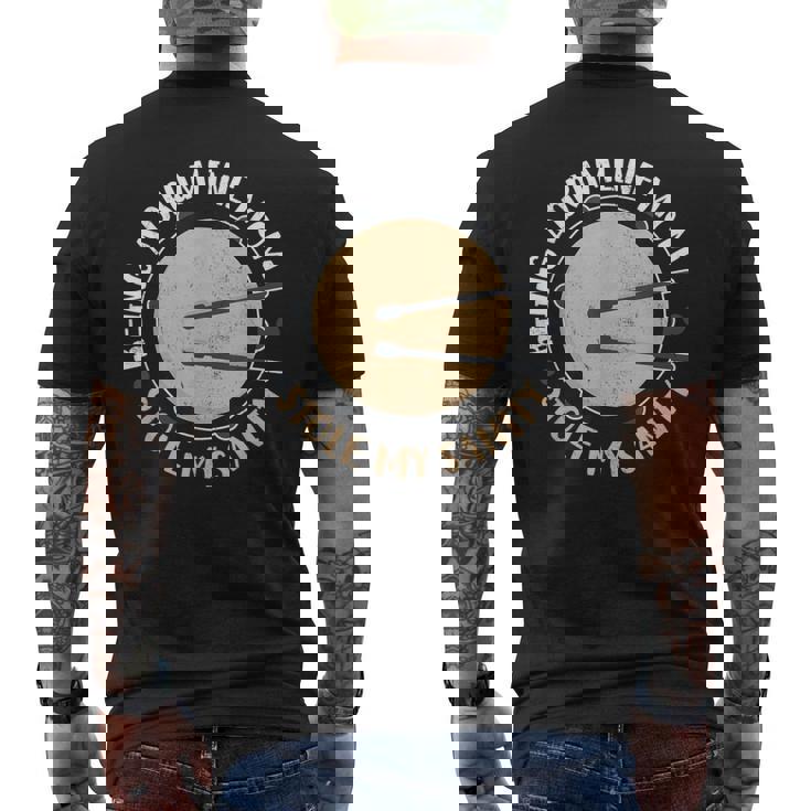 Orchestra Marching Band Stole My Sanity Drumline Mom Men's Back Print T-Shirt