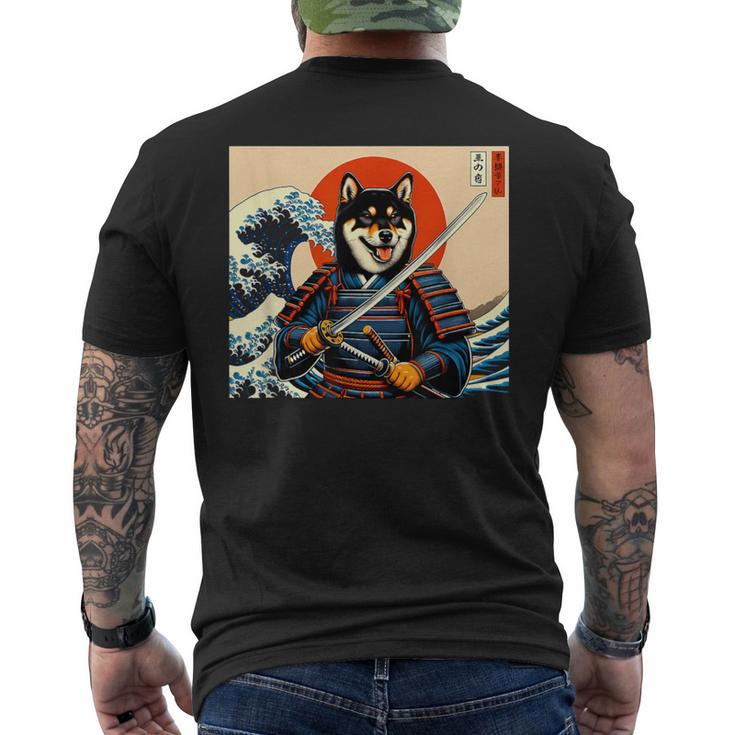 Otakuhiba Inuamurai Noir Et Tan T-shirt imprimé au dos