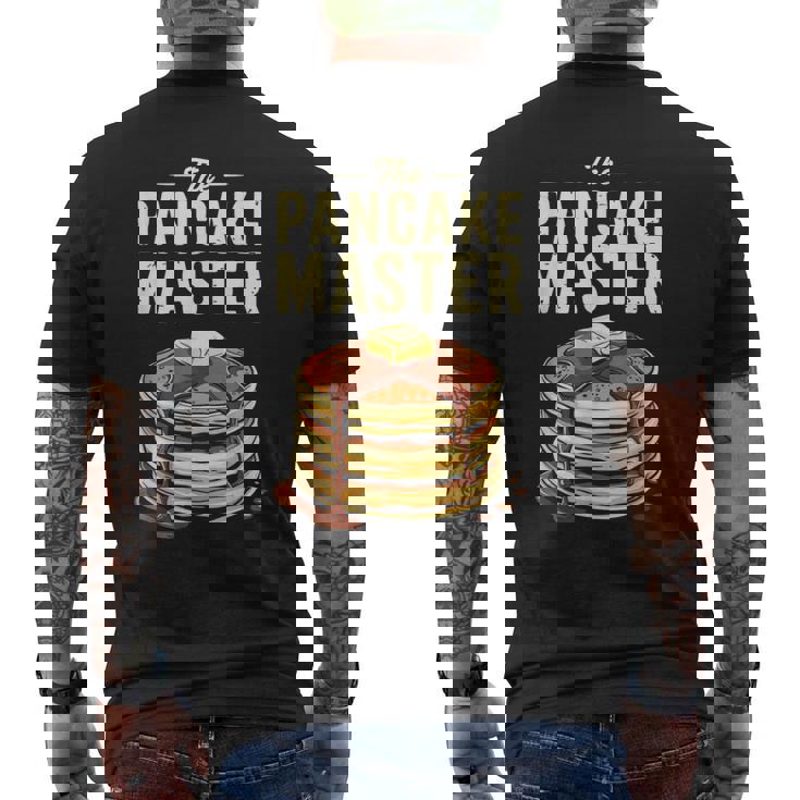 The Pancake Master シャツ 大人 キッズ メンズ レディース パンケーキ好き メンズTシャツ バックプリント