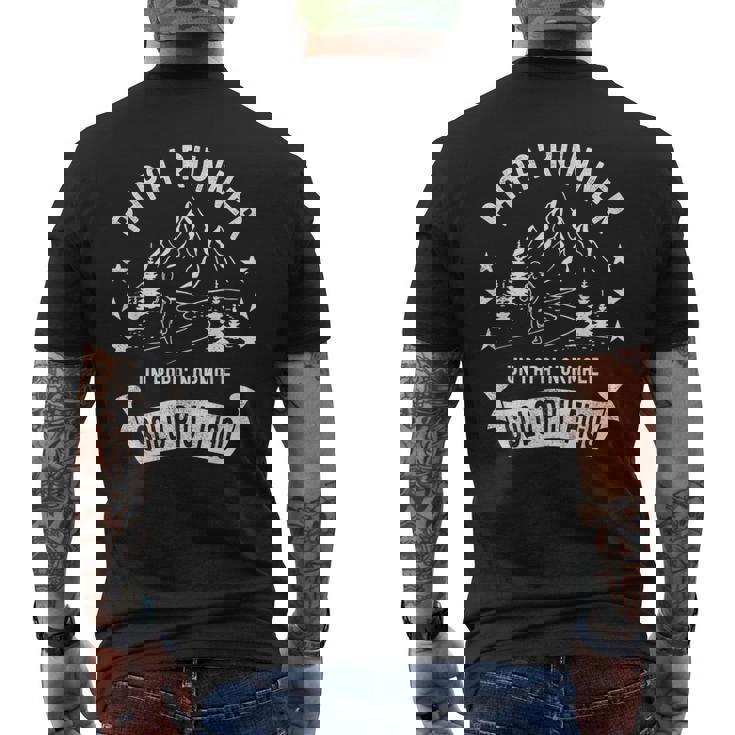 Papà Runner Per Appassionati Di Corsa E Trail Running T-shirt da uomo con stampa posteriore