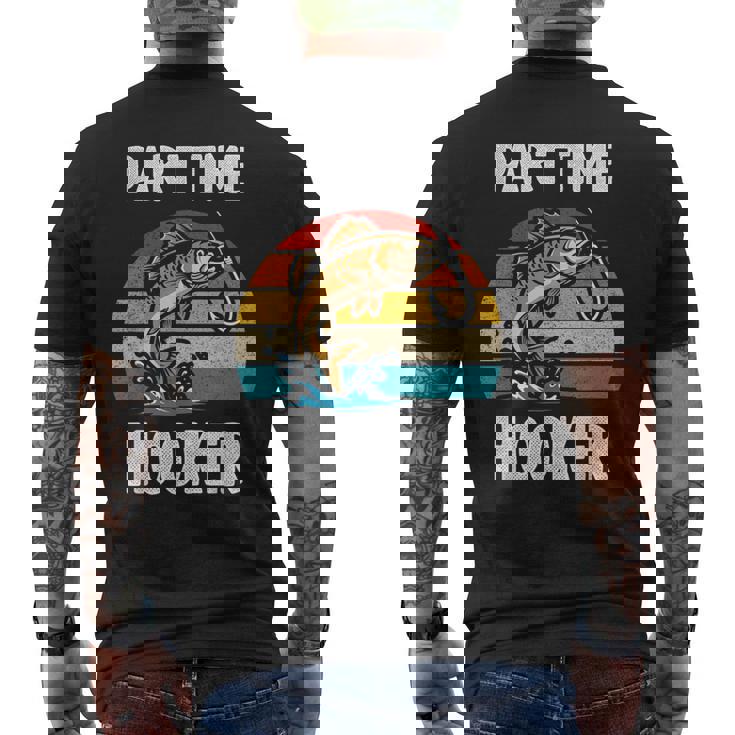 Part Time Hooker Fishing Hobbyist メンズTシャツ バックプリント