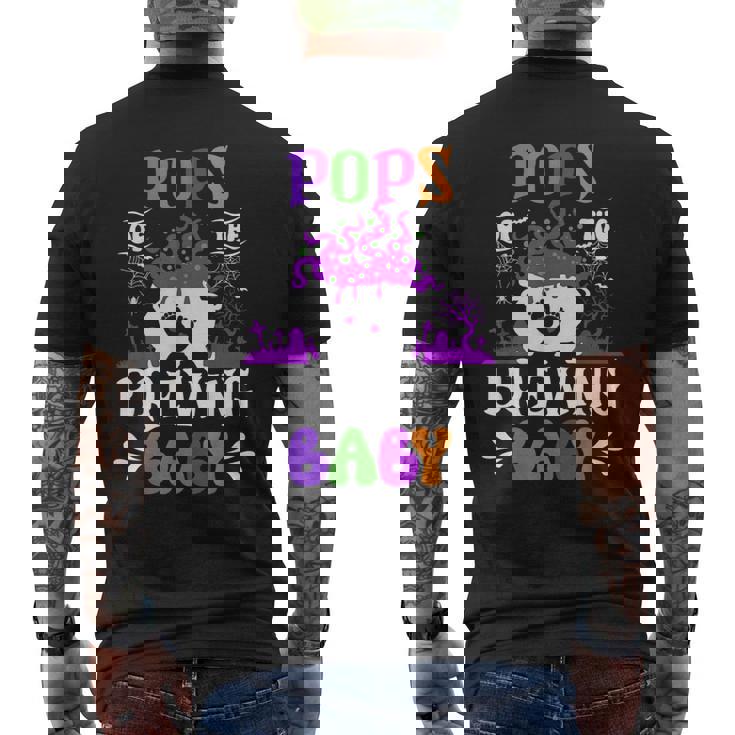 Pops Of The Brewing Baby Dad To Be Halloween Men's Back Print T-Shirt