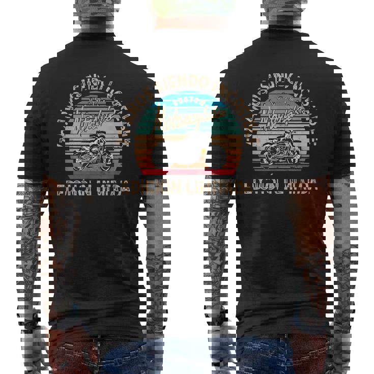 Por El 70º Cumpleaños 70 Años Para Moteros Y Motoristas Camiseta Hombre Estampado Espalda