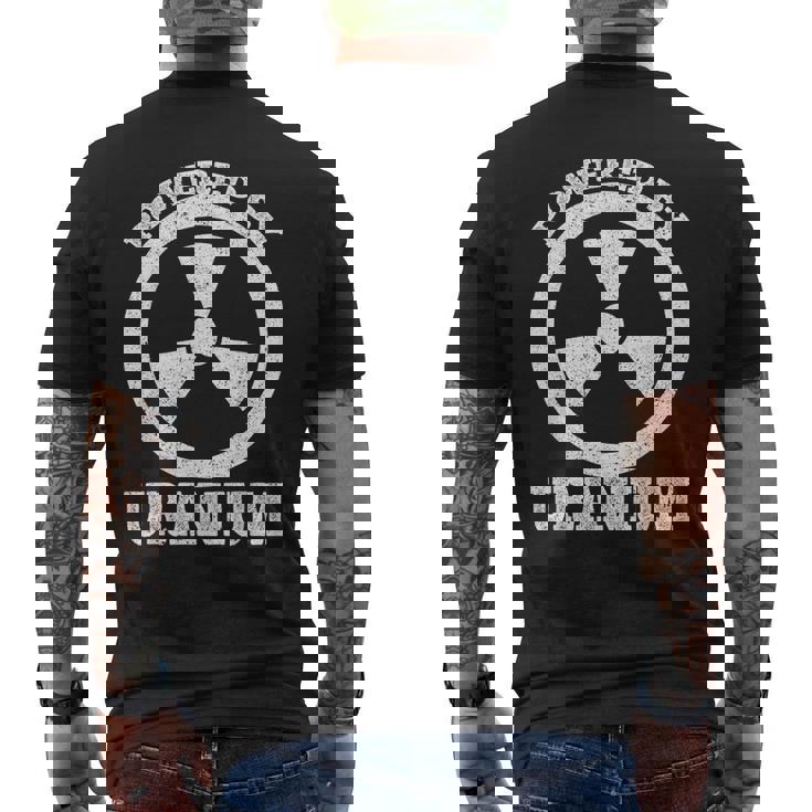 Powered By Uranium 原子力エンジニア メンズTシャツ バックプリント