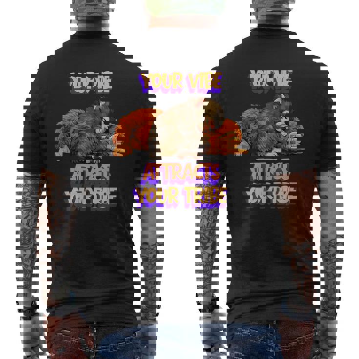 Punch The Monkey Youribeが部族を引き付ける モチベーション メンズTシャツ バックプリント