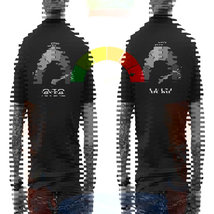 Pure Cortisol 面白いストレスメーターで走る 長袖tシャツ メンズTシャツ バックプリント