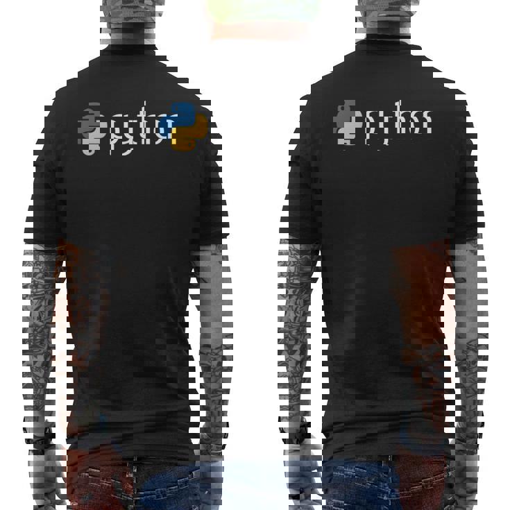 Python Programmer コンピューター デベロッパー 長袖tシャツ メンズTシャツ バックプリント