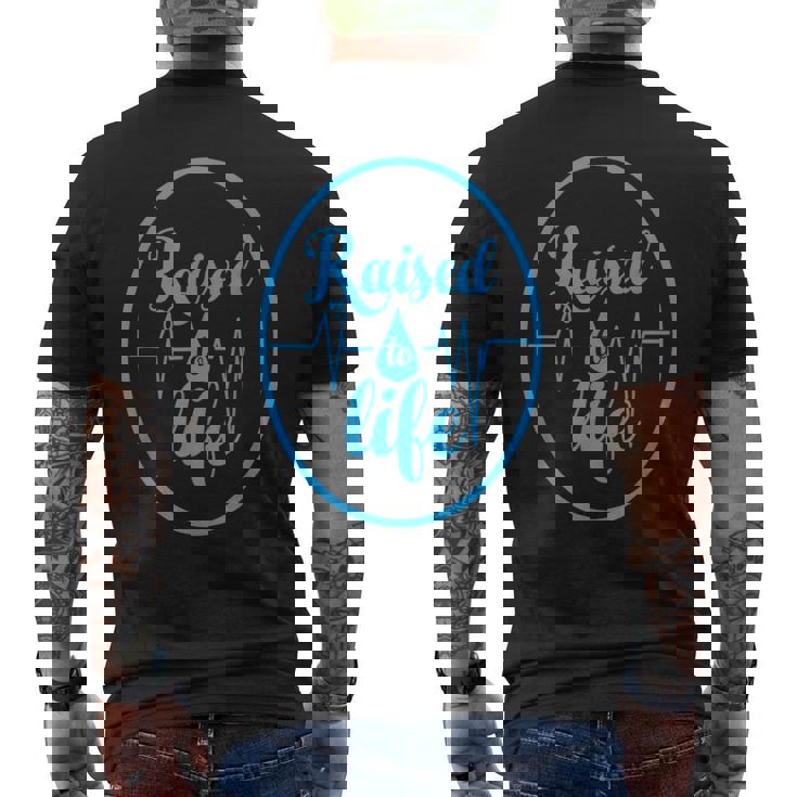 Raised To Life キリスト教徒ウォーター洗礼のギフトtシャツ メンズTシャツ バックプリント