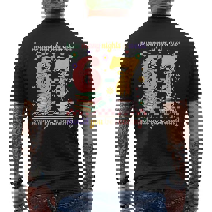 Reading 67 Teacher Six Seven Reading 6 7 Book Lover Men's Back Print T-Shirt