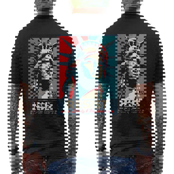 Resist 自由の女神 Resist メンズTシャツ バックプリント
