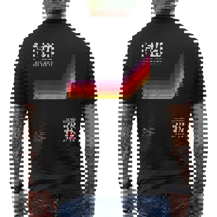 Retrohs Tape 80S Movie メンズTシャツ バックプリント