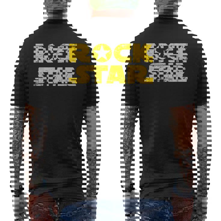 Rocktar ロックスターになるために生まれたギフト メンズTシャツ バックプリント