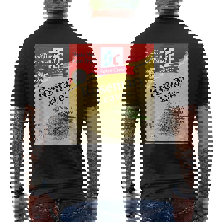 Rosemary Leaves Condiment Spice Halloween Costumes Group Tank Top Men's Back Print T-Shirt