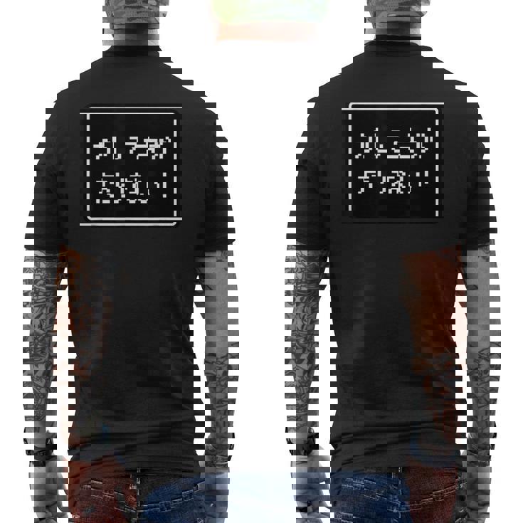 Rpg 風 パロディ『かしこさが たりない！』足りないゲーム【Gamers ゲーマーズ】ドット レトロ 文字 面白い メンズTシャツ バックプリント