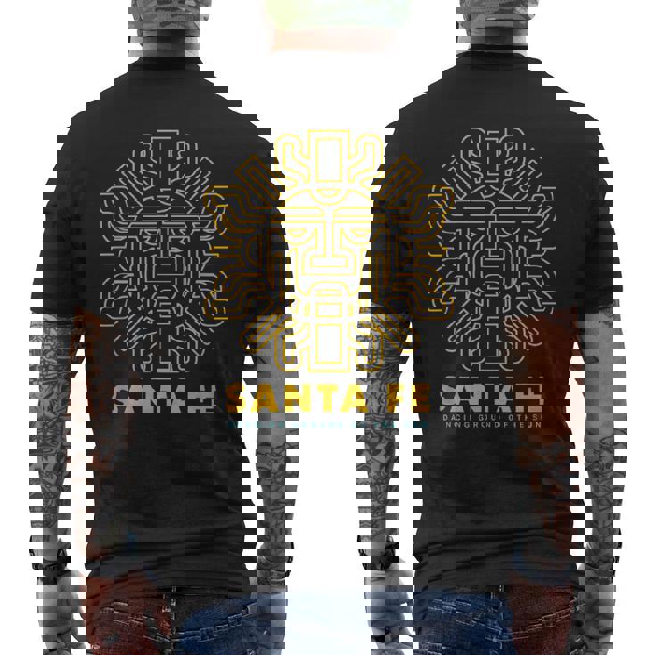 Santa Fe New Mexico Apparel – Dancing Ground Of The Sun Men's Back Print T-Shirt