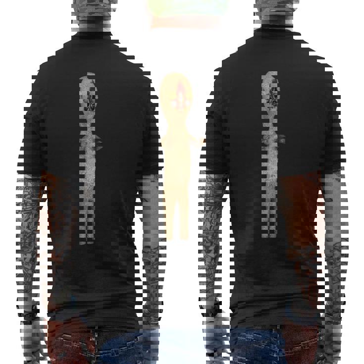 Scp-173 メンズTシャツ バックプリント