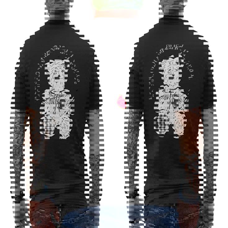 Scp-2295 The Bear With A Heart Of Patchworkcp メンズTシャツ バックプリント