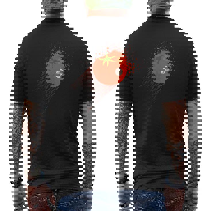 Scp-504 クリティカルトマトcp メンズTシャツ バックプリント