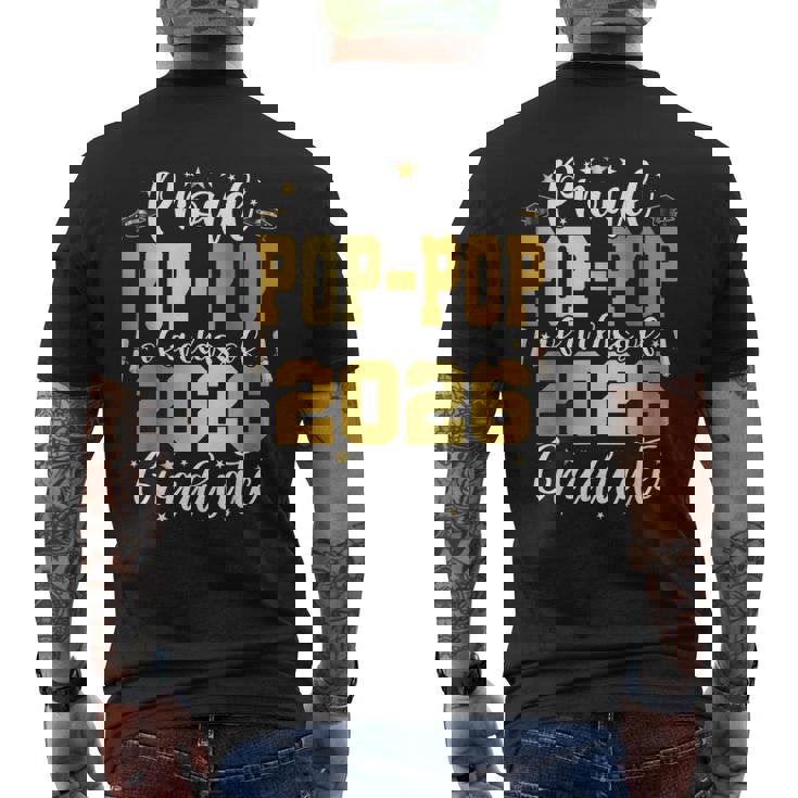 Senior 2026 Proud Pop-Pop Of A Class Of 2026 Graduate Men's Back Print T-Shirt