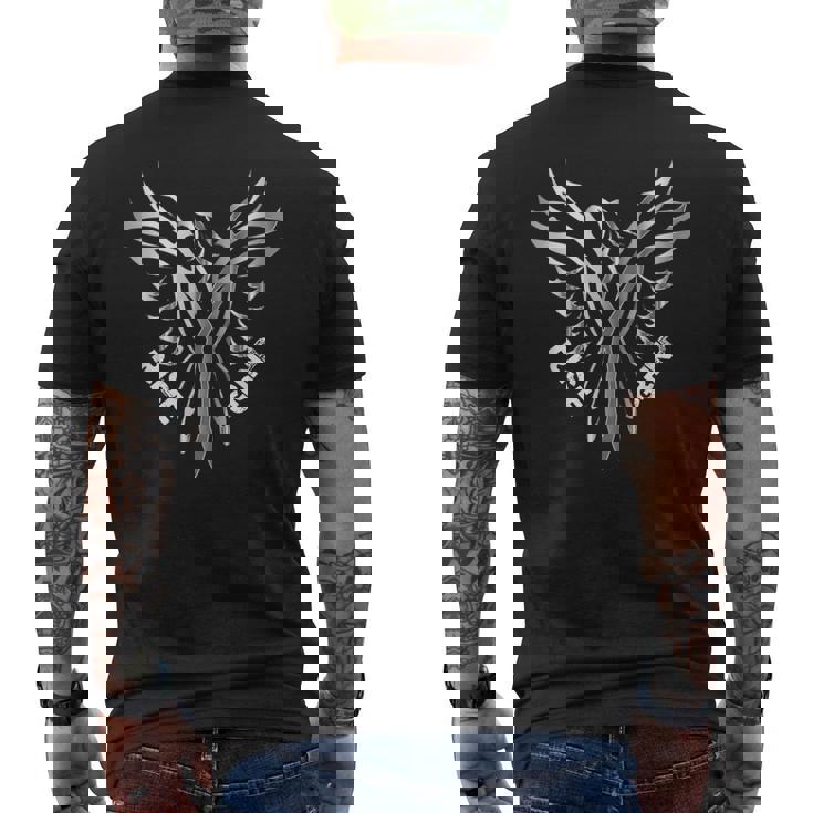 Silver Rise Phoenix Grind メンズTシャツ バックプリント