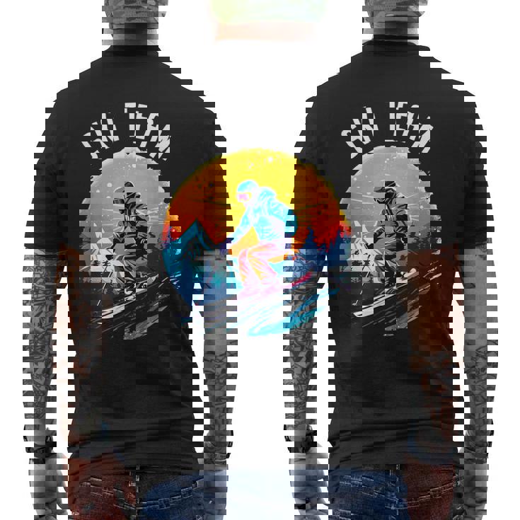 Ski Team スキーチーム スキーヤー スクール スキー旅行 スキーチーム クルー スキー メンズTシャツ バックプリント