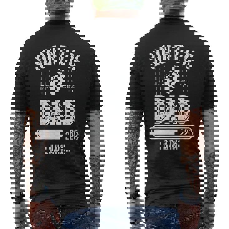 Soon To Be Dad 2025 Caricamento Dell'annuncio Di Gravidanza New Daddy T-shirt da uomo con stampa posteriore